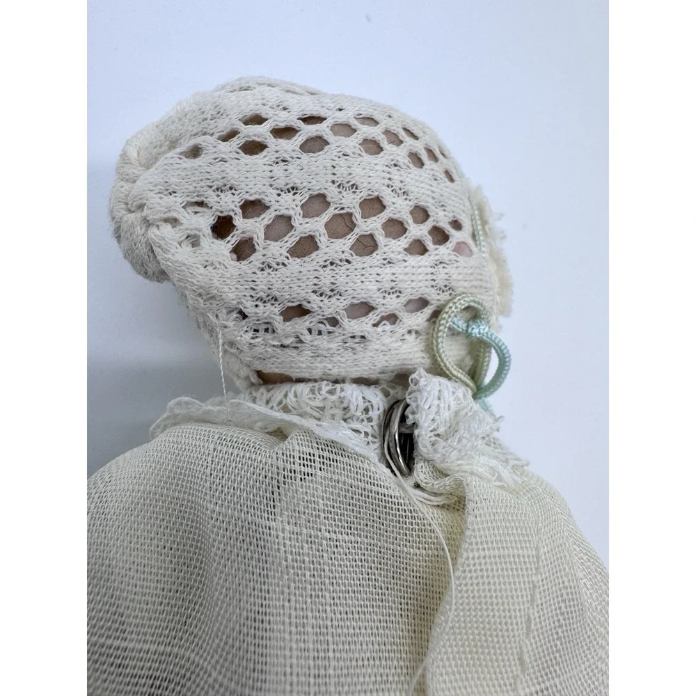 Vintage Porcelain Bisque Newborn Baby Doll in an‎ Original Shackman Japan